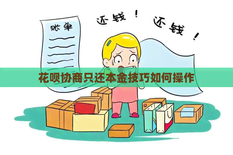 白条协商只还本金技巧如何操作