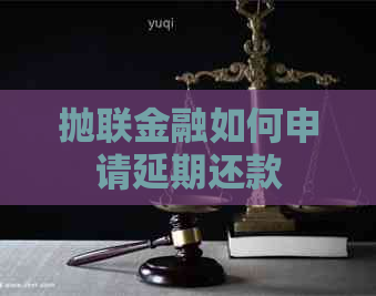 抛联金融如何申请延期还款