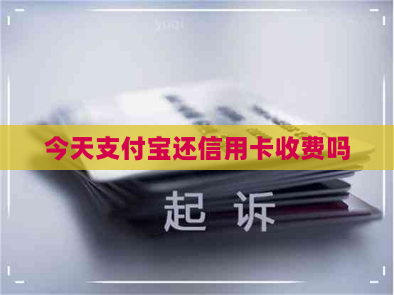 今天支付宝还信用卡收费吗
