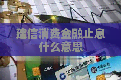 建信消费金融止息什么意思