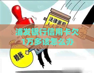 浦发银行信用卡欠1万多该怎么办