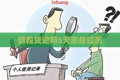 微粒贷逾期5天亲身经历