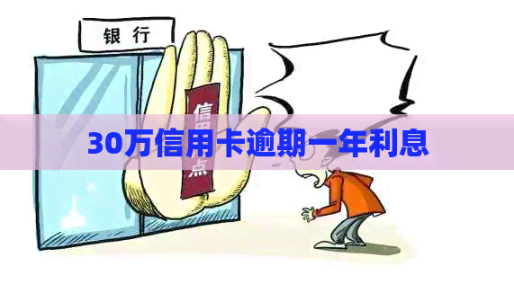 30万信用卡逾期一年利息
