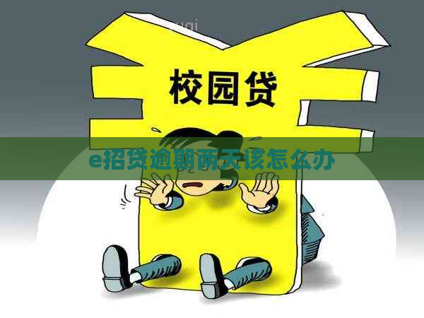 e招贷逾期两天该怎么办