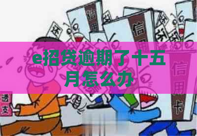 e招贷逾期了十五月怎么办