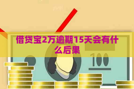 借贷宝2万逾期15天会有什么后果