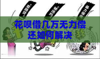 白条借几万无力偿还如何解决