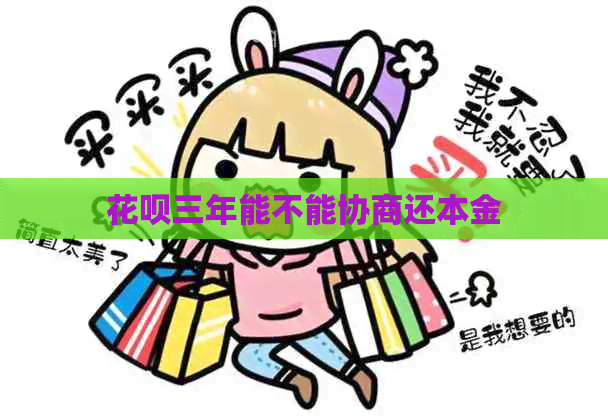 白条三年能不能协商还本金