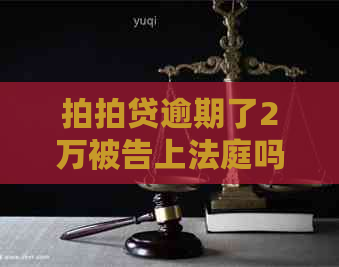 逾期了2万被告上法庭吗怎么办