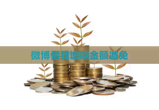 微博借钱逾期金额减免