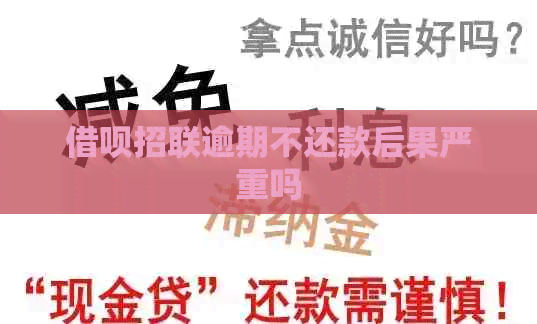信用卡招联逾期不还款后果严重吗