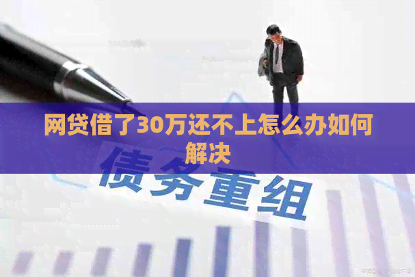 网贷借了30万还不上怎么办如何解决