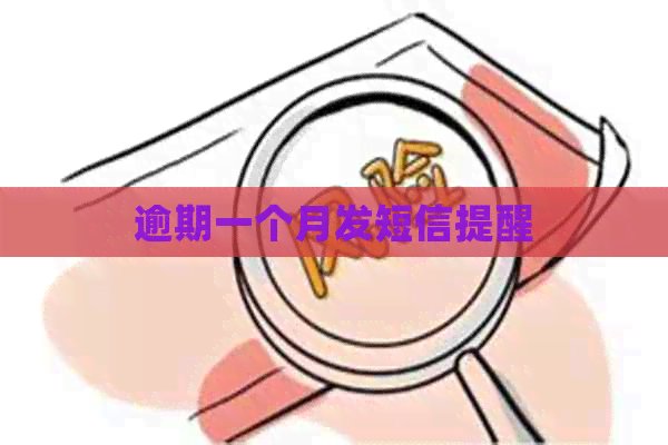 逾期一个月发短信提醒
