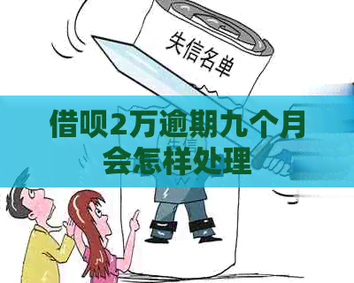 信用卡2万逾期九个月会怎样处理