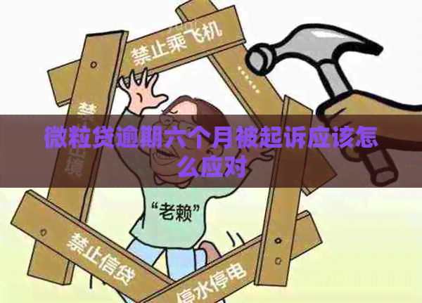微粒贷逾期六个月被起诉应该怎么应对