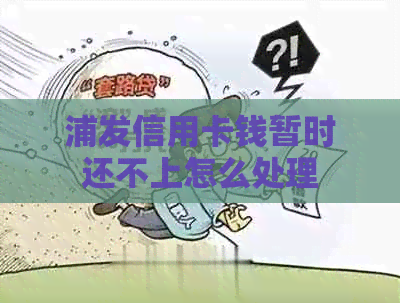 浦发信用卡钱暂时还不上怎么处理
