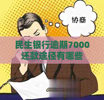 民生银行逾期7000还款途径有哪些