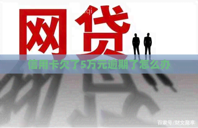 信用卡欠了5万元逾期了怎么办