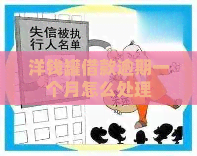 洋钱罐借款逾期一个月怎么处理