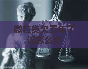 微粒贷欠五年了该怎么办
