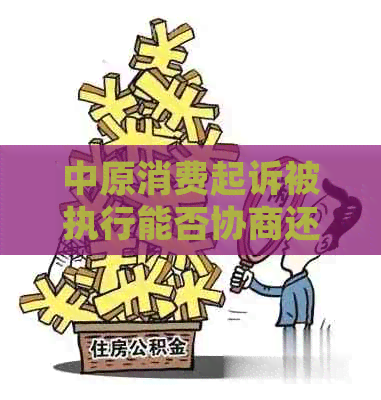 中原消费起诉被执行能否协商还本金