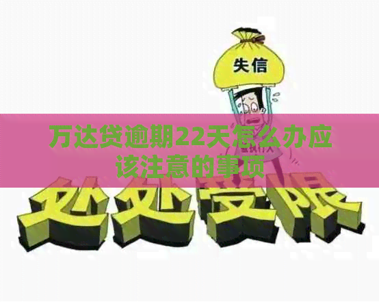 万达贷逾期22天怎么办应该注意的事项