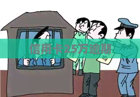 信用卡25万逾期