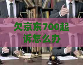 欠京东700起诉怎么办