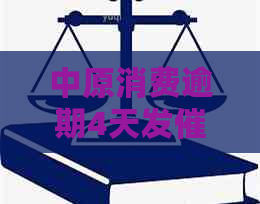 中原消费逾期4天发函
