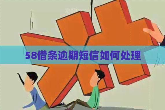 58借条逾期短信如何处理
