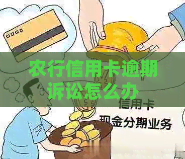 农行信用卡逾期诉讼怎么办