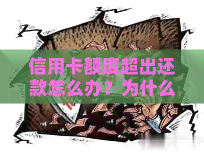信用卡额度超出还款怎么办？为什么超过额度仍可刷卡？