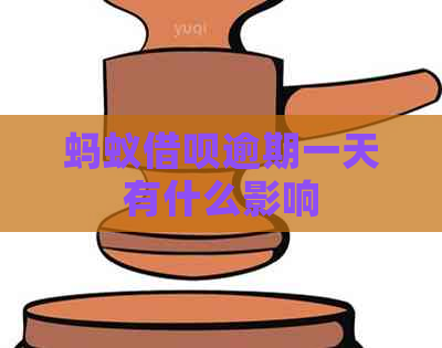 蚂蚁信用卡逾期一天有什么影响
