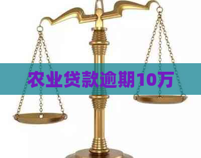 农业贷款逾期10万