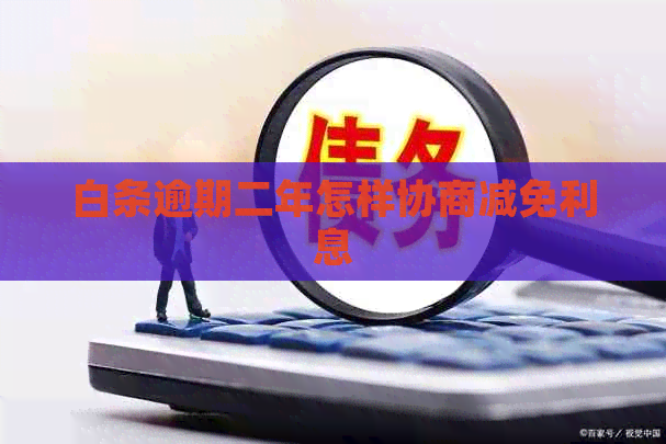 白条逾期二年怎样协商减免利息