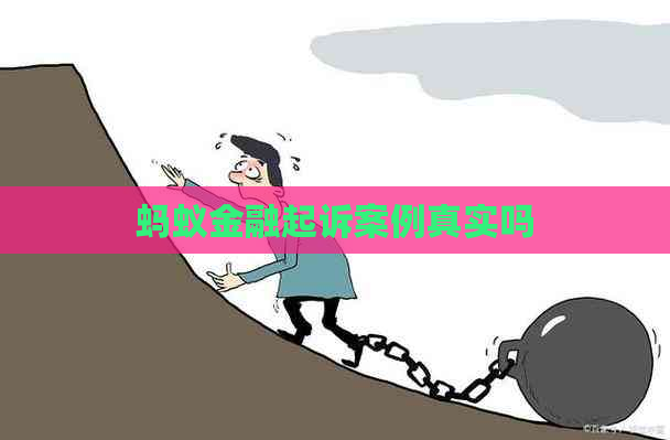 蚂蚁金融起诉案例真实吗