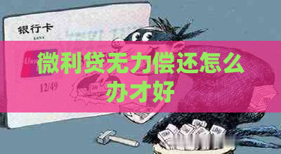 微利贷无力偿还怎么办才好