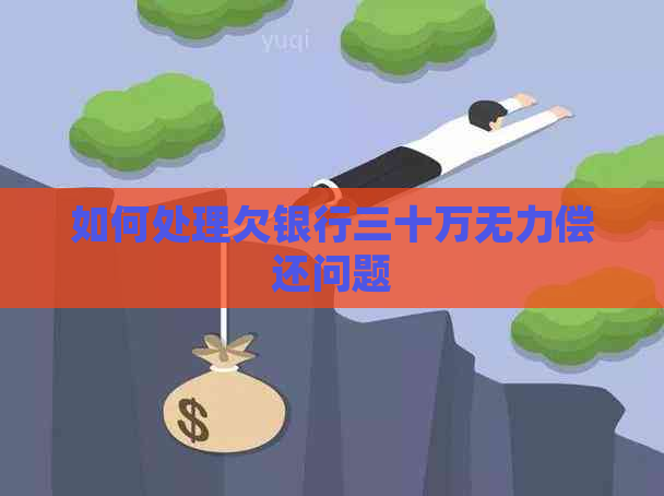 如何处理欠银行三十万无力偿还问题
