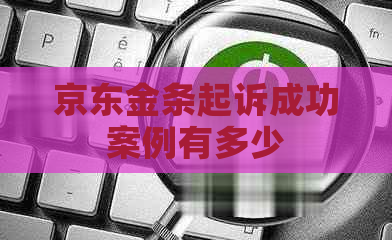 京东金条起诉成功案例有多少