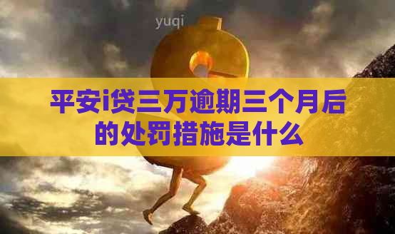 平安i贷三万逾期三个月后的处罚措施是什么