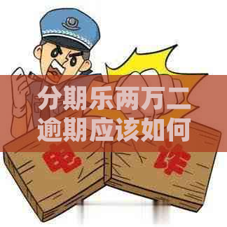两万二逾期应该如何处理