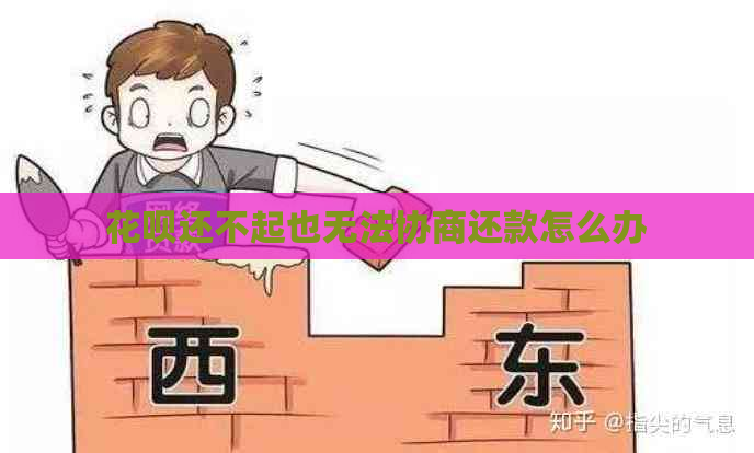 白条还不起也无法协商还款怎么办