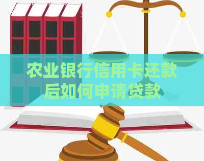 农业银行信用卡还款后如何申请贷款