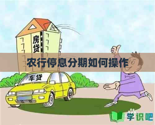 农行停息分期如何操作