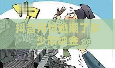 抖音月付逾期了多少滞纳金