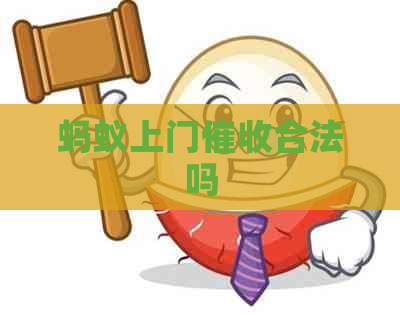蚂蚁上门合法吗