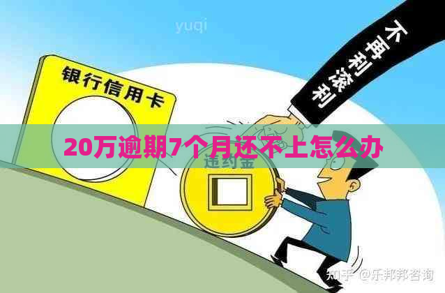 20万逾期7个月还不上怎么办