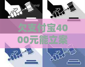 欠信用卡4000元能立案吗