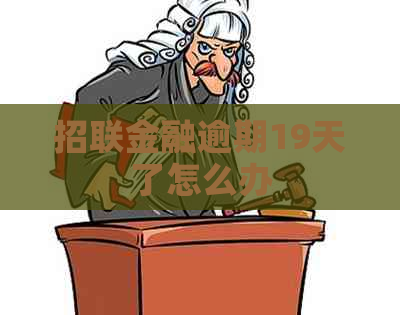 招联金融逾期19天了怎么办