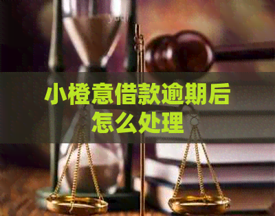 小橙意借款逾期后怎么处理